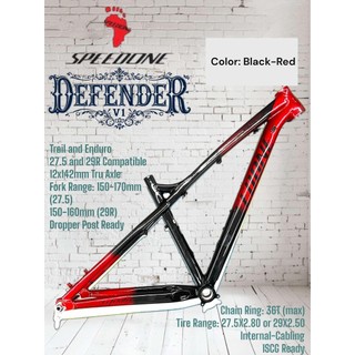 SPEEDONE DEFENDER V1/V2 ENDURO / TRAIL FRAME FULL ALLOY TAPERED (TESTED ...