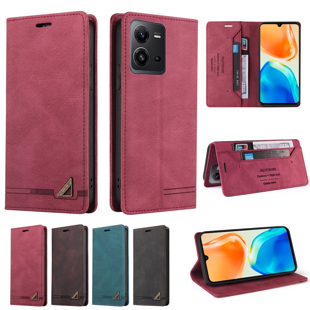 Magnetic Close Casing Huawei Y7a Y5p P40 P30 Pro Y9 Prime 2019 Nova 8i 4e  7i Honor 9X 9s 10 Lite Flip Cover PU Leather Wallet Case Card Pocket Phone 