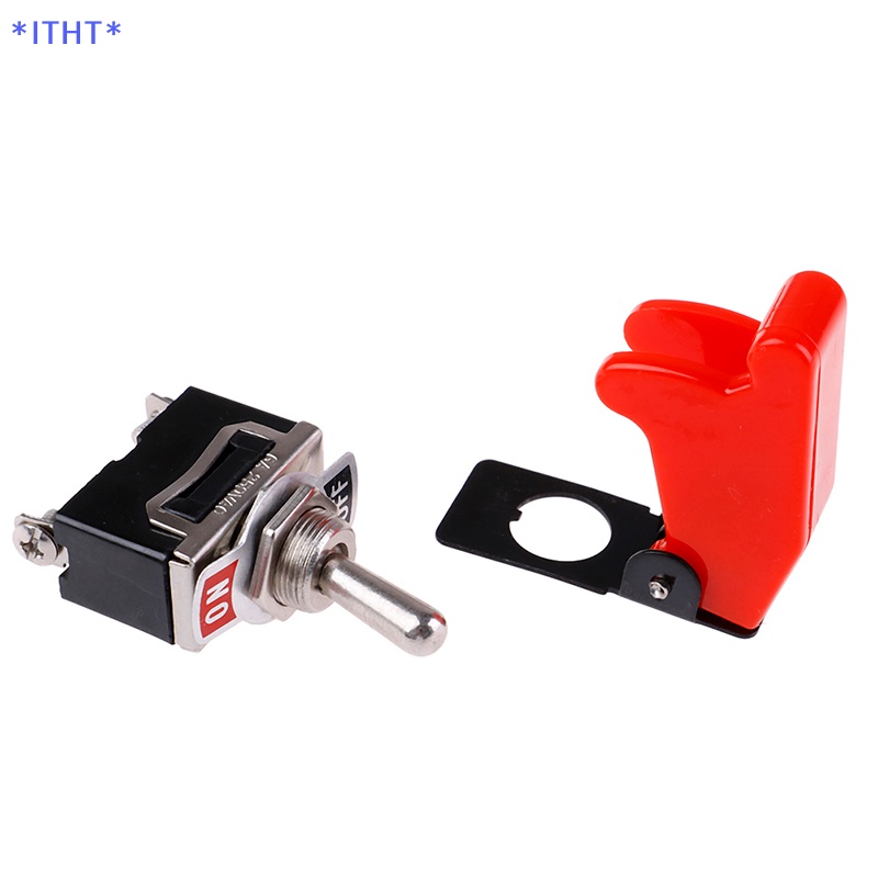 ITHT> Toggle Switch Cover ON/OFF Switch Metal Lever Car Dash Light with