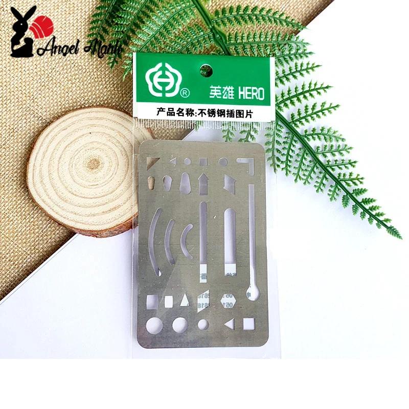 Angel Mark Template Ruler Multifunctional Drawing Tools Stainless Steel ...