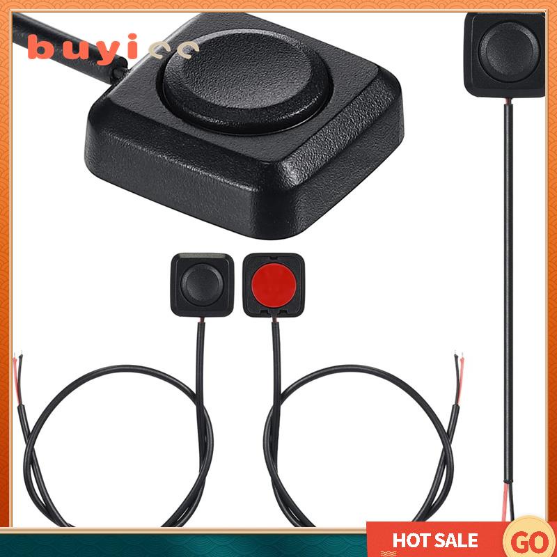【Buyi00】4 Piece Momentary Push Button on Off Switch Black Plastic 12V ...