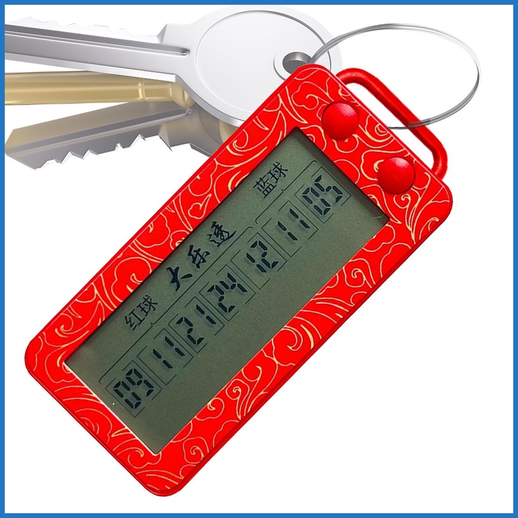 Lottery Number Generator Portable Lucky Numbers Game with Lanyard Entertaining Lucky Numbers