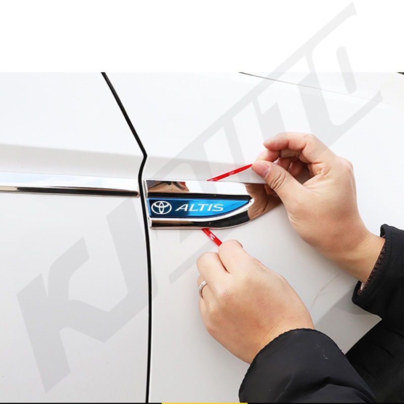 Toyota Altis Car Stainless Steel Car Door Fender 3D Metal Side Logo ...
