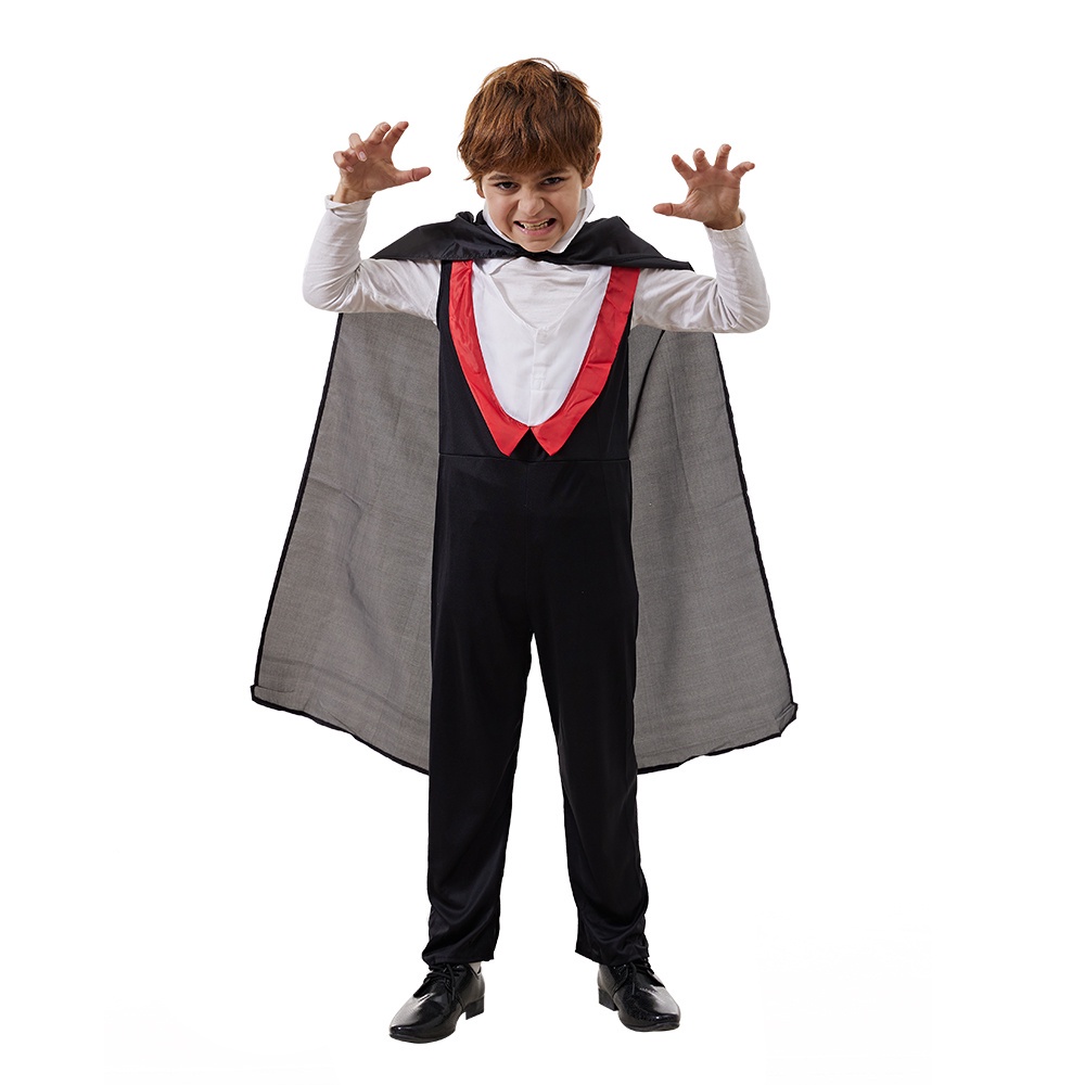 Boys Horror Vampire Costume Scary Halloween Gothic Dracula Vampire ...