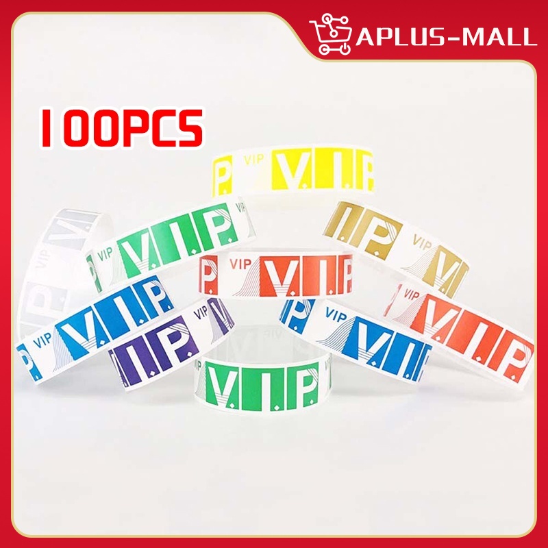100Pcs Waterproof VIP Wristbands Disposable Events Wristbands ...