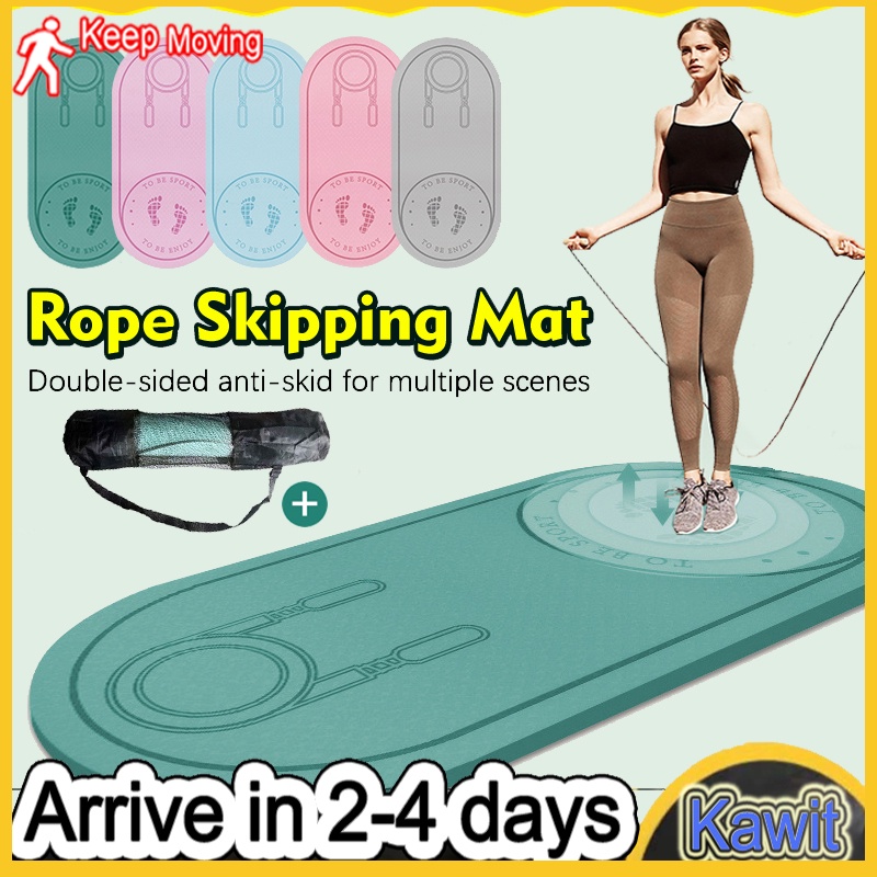 TPE Jump Rope Mat Skipping Mat NonSlip Thickened ShockAbsorbing Mat