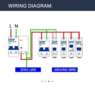 .DZ47-63DC 1P 2P 6-63A dc250V 500V 1000V MCB Mini circuit breaker ...