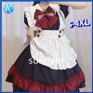 Japanese Anime Cosplay Costume High Quality Black White Maid Outfit Apron  Dress Plus Size Women Sexy Lingerie Stage Uniform New