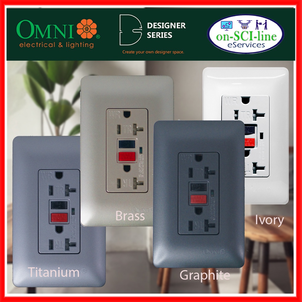 ♟Omni Designer Series GFCI DUPLEX SAFETY OUTLET Shopee Philippines