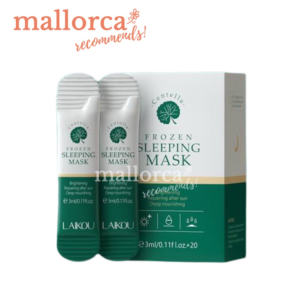 ♞B1T1 LAIKOU Centella Frozen Sleeping Mask Cica Repairing Brightening