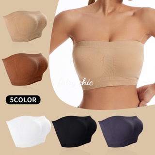 Double Layers Plus Size Strapless Bra Bandeau Tube Singapore