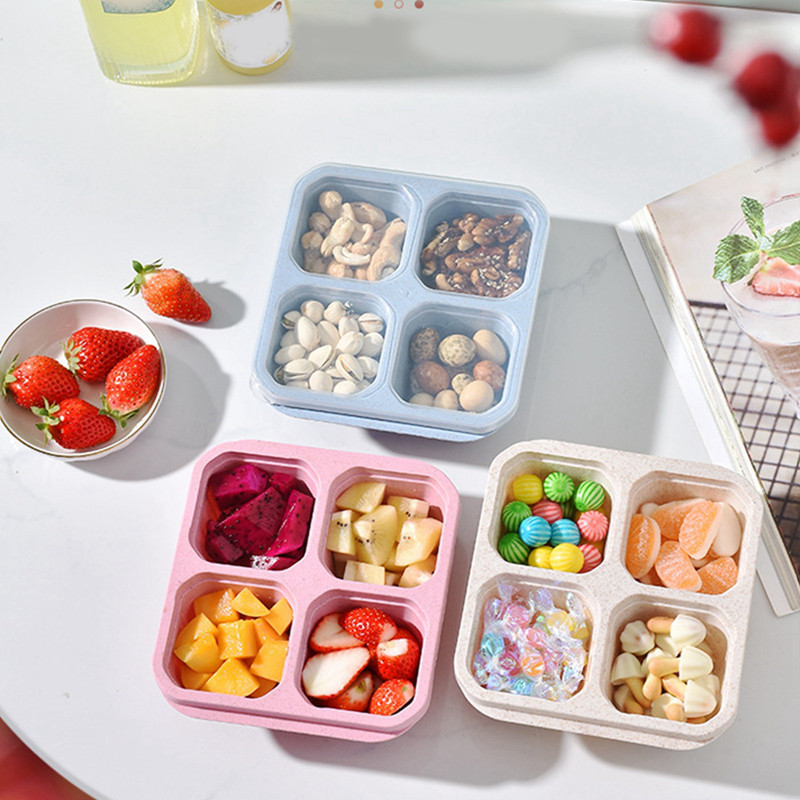 FAUSE Bento Box Adult Lunch Box - 4 Pack, 4 - Compartment Meal Prep ...