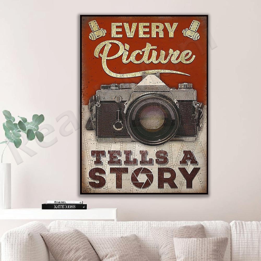 Every Photo Tells a Story Vintage Camera Poster Vintage Camera Canvas