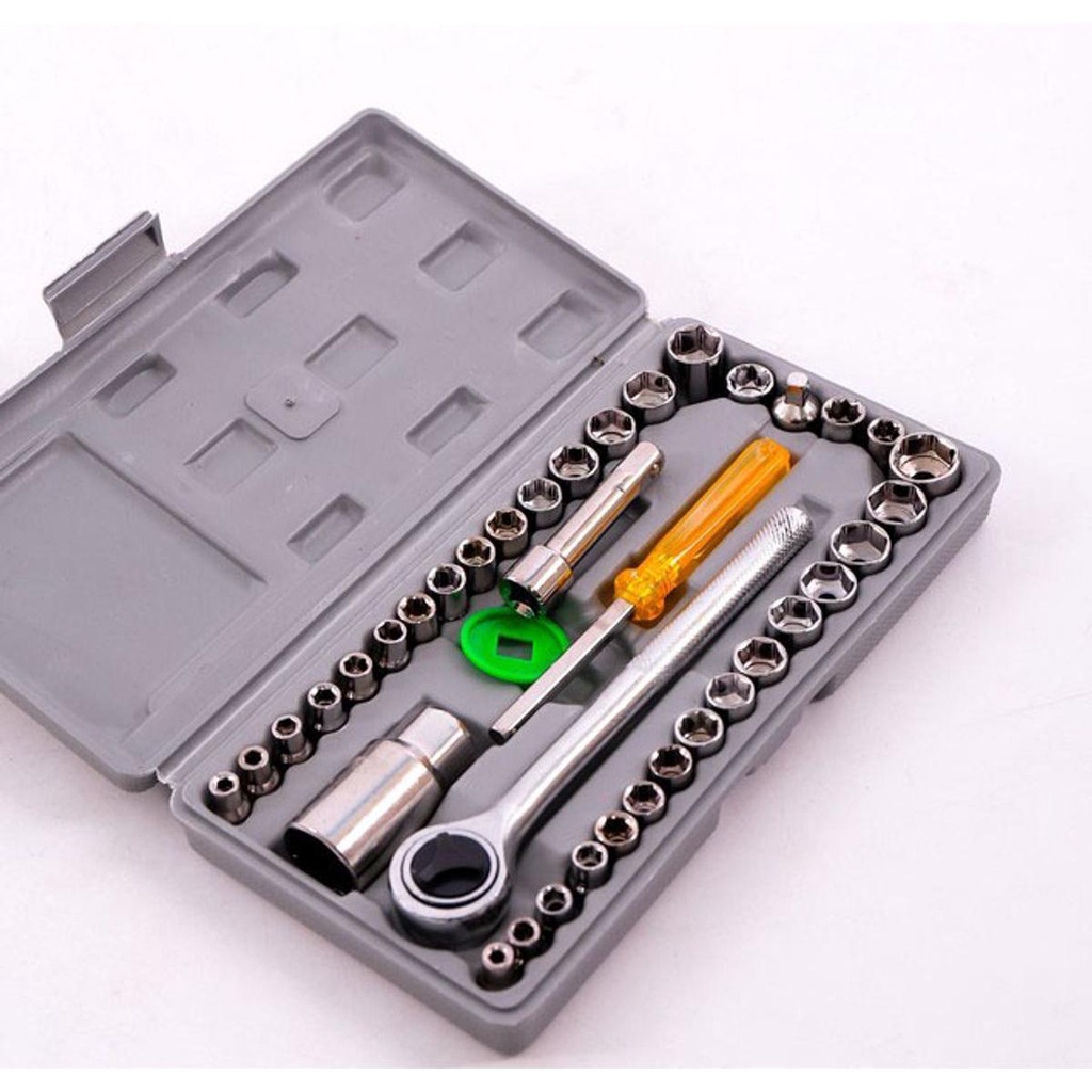 40-piece tool set / Screw opener and spark plug set for motorbike and ...