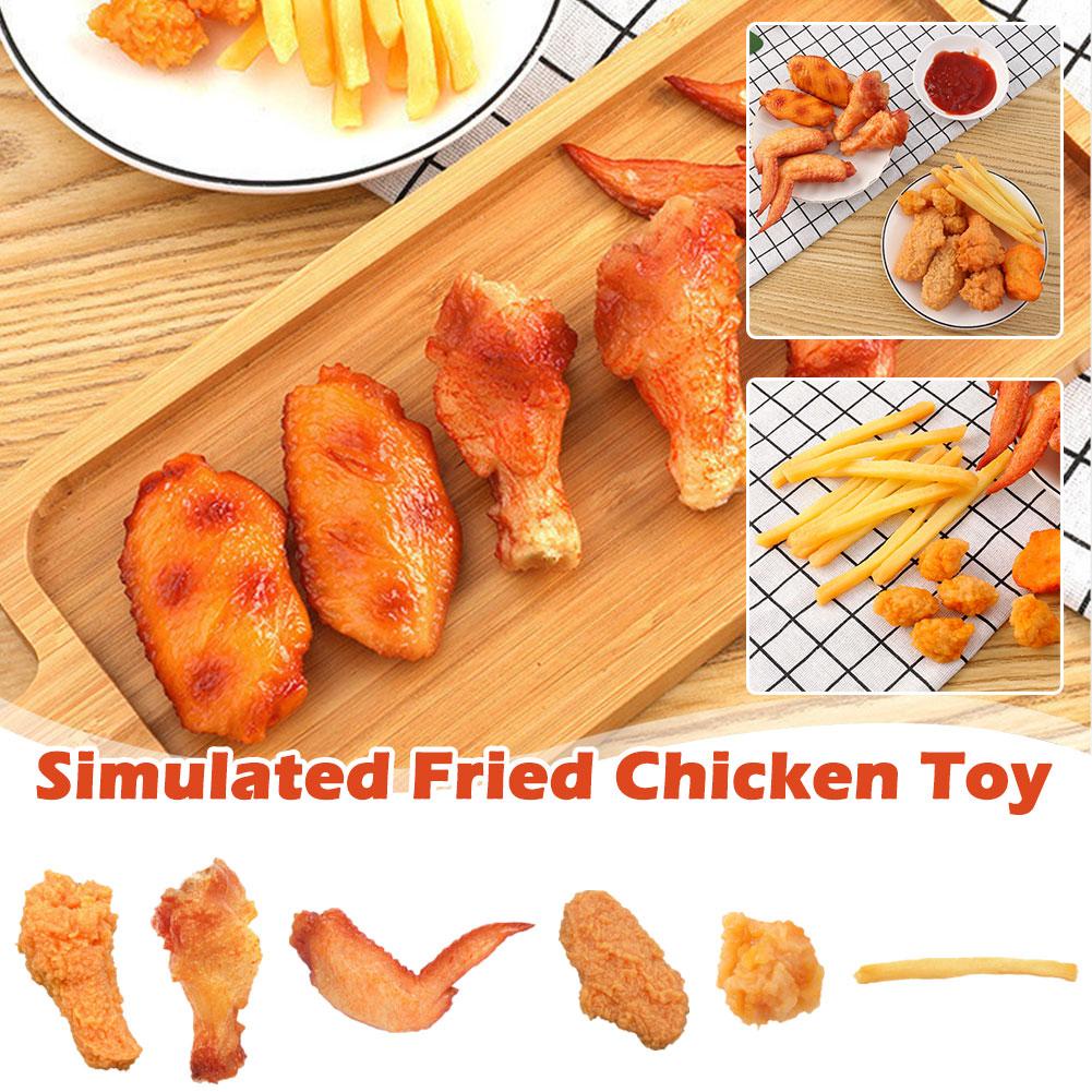 Simulated Food Fried Chicken Toy Fast Food Shop Display Pretend Play ...