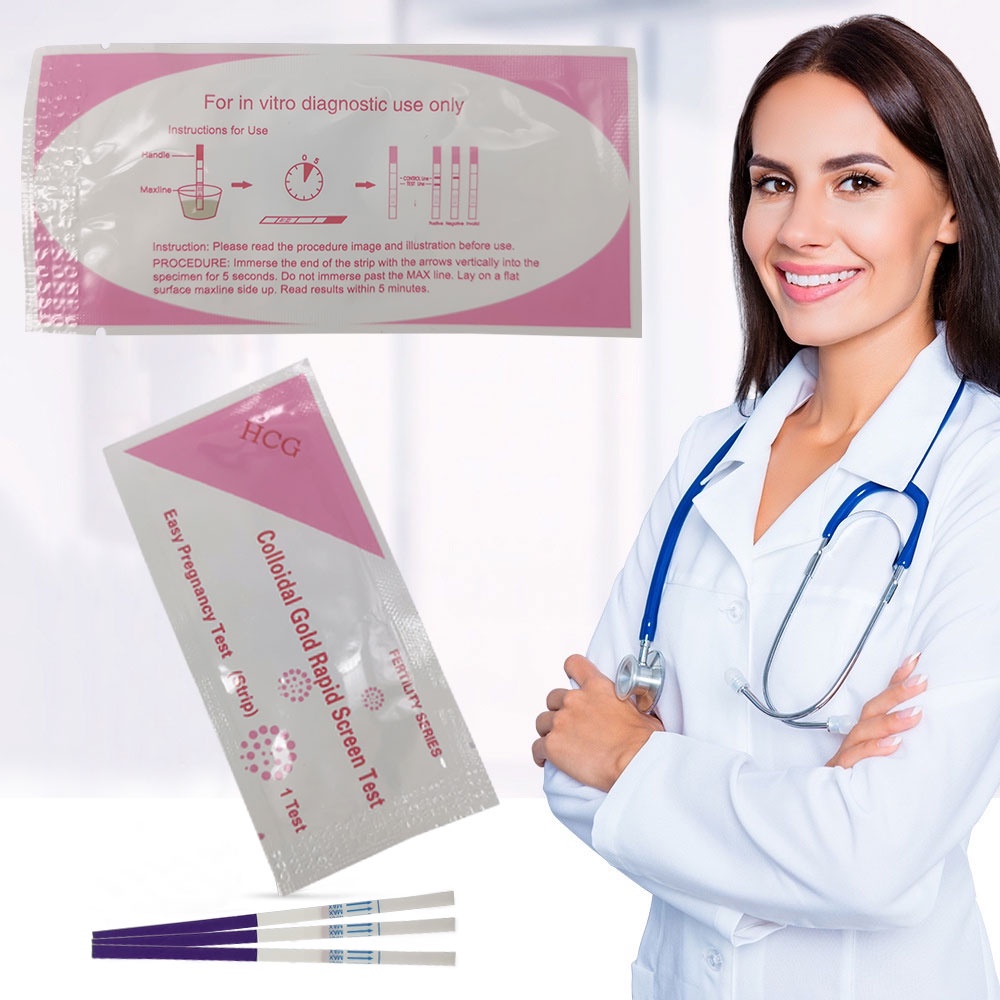 Accuracy 10pcs Early Pregnancy Test Strip Kit Set HCG Urine Test Strip