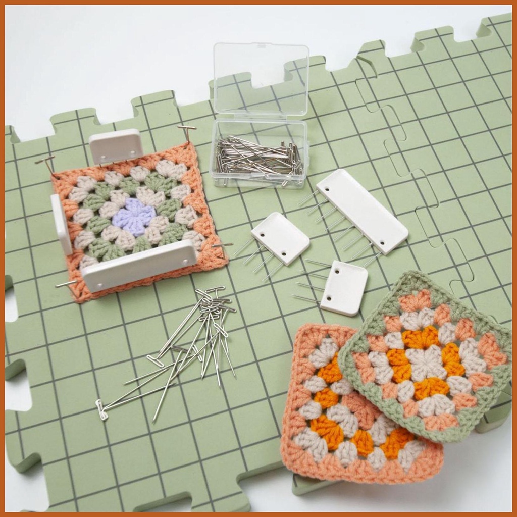 Crochet Blocking Board with Pins Thick Blocking Board EVA Foam Mat with