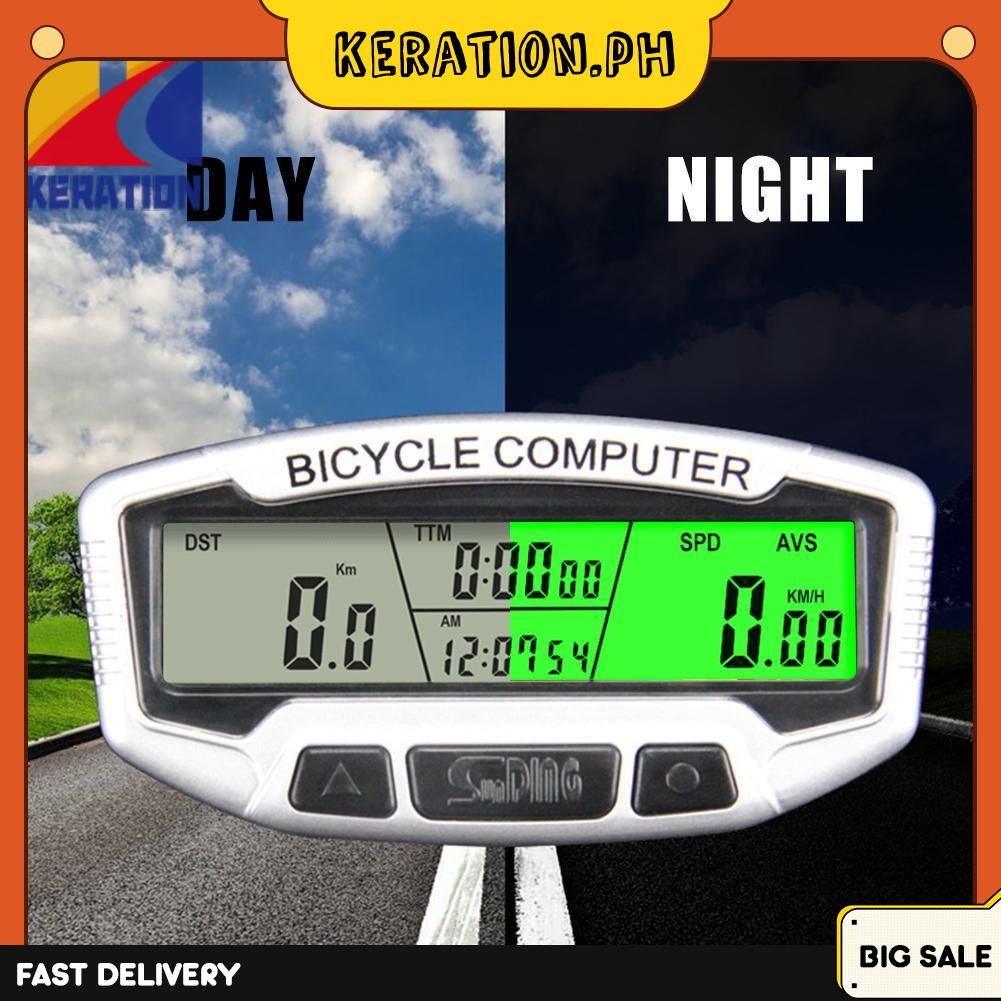 SUNDING Bike Backlight Code Table Speedometer Bicycle Digital LCD Wired