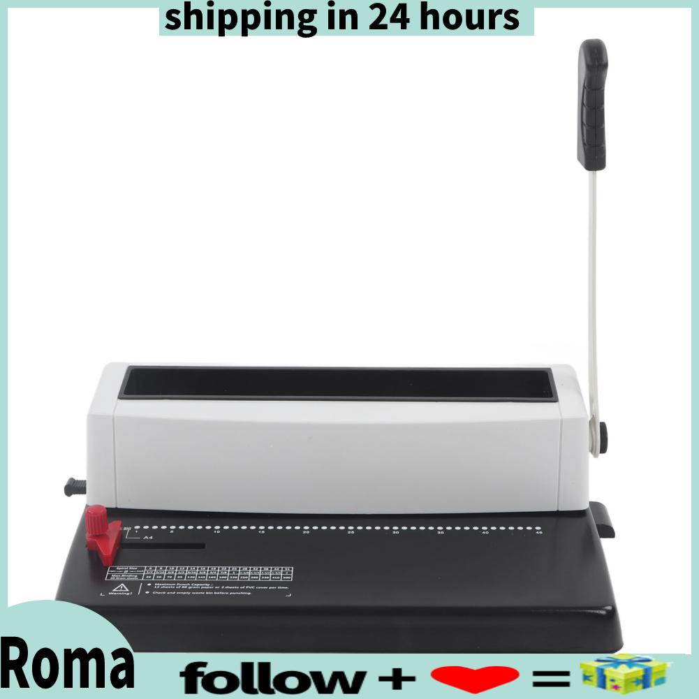 Wire Binder 2mm 4mm 6mm Margin Spiral Coil Binding Machine