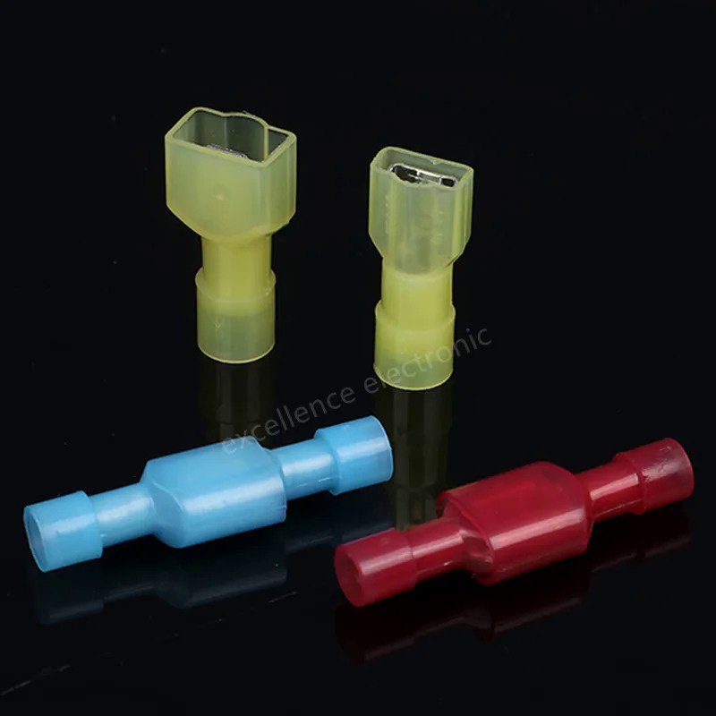 50PCS MDFN FDFN Nylon Male Female Insulated Crimp Terminal Electrical ...