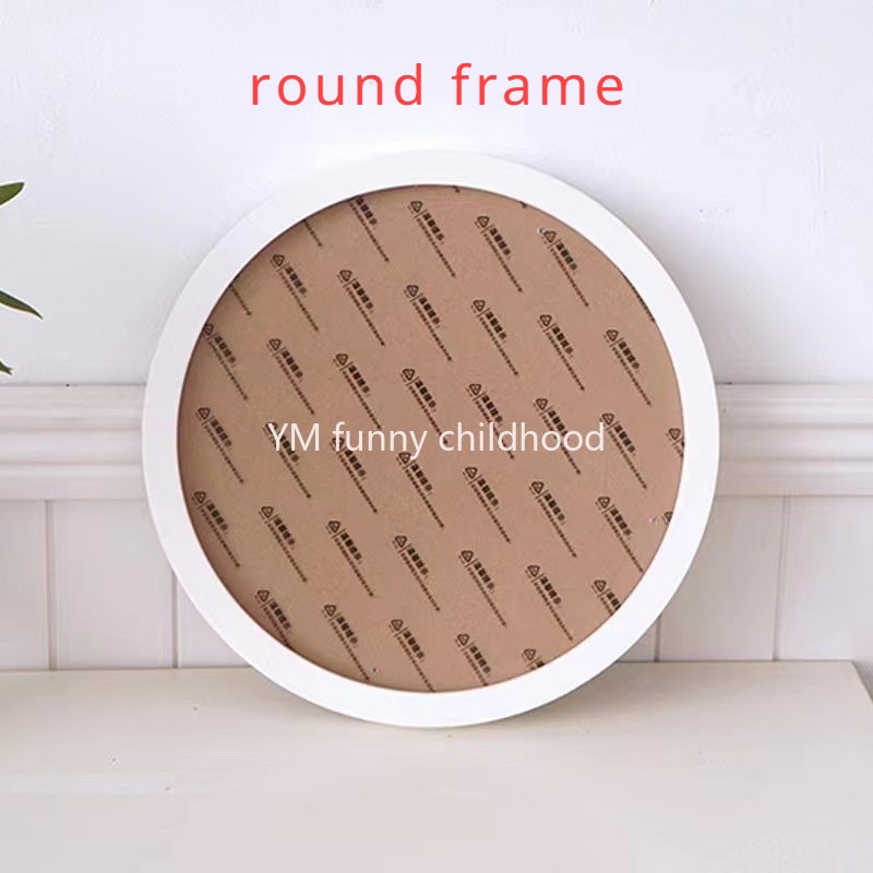Photo Frame Diamond Painting Photo Frame White Photo Frame Simple Round ...
