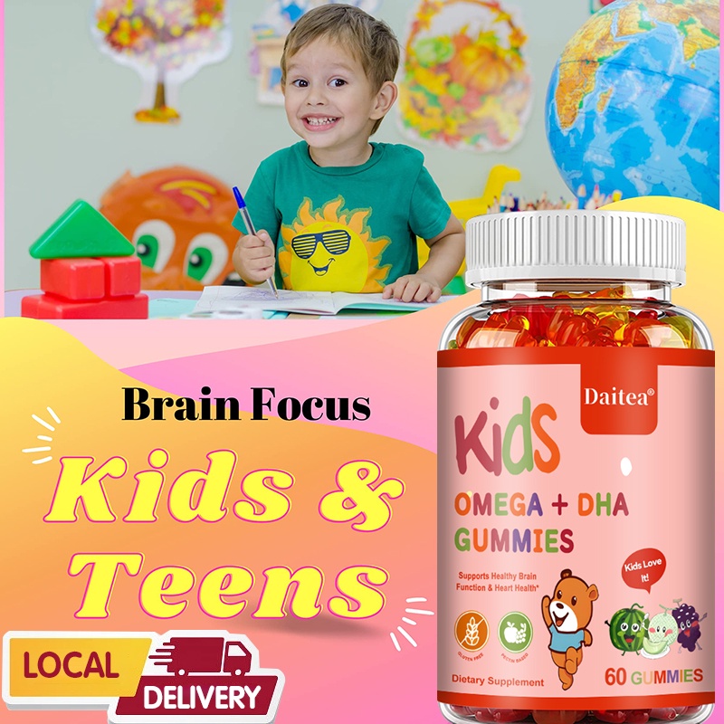 Omega Gummies for Kids - Nourishes the brain, increases IQ, makes ...