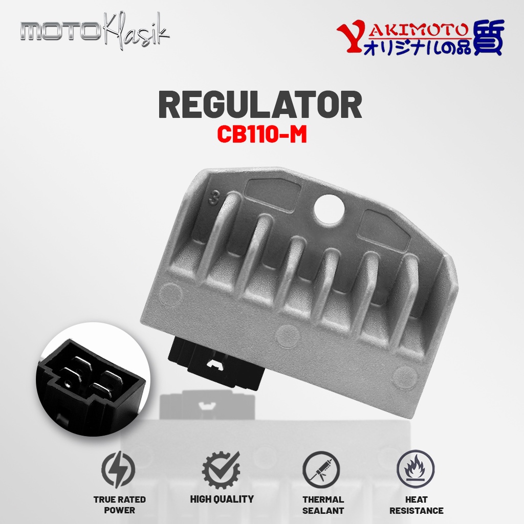 YAKIMOTO REGULATOR / RECTIFIER 4PINS FOR HONDA CB110 / CB100 MOTORCYCLE ...