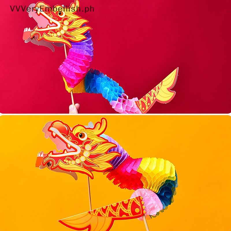 VVVeryEmbellish 3D Chinese New Year Dragon Garland Art Crafts Hanging