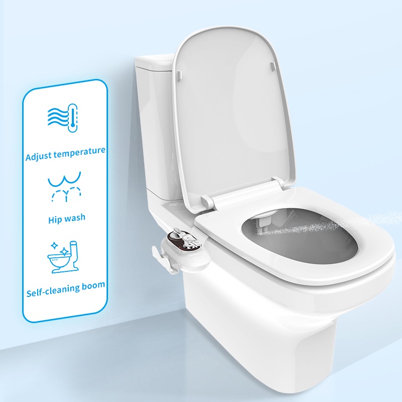 PHITO Bathroom Hands-Free Non Electric Bidet Toilet Seat Attachment ...