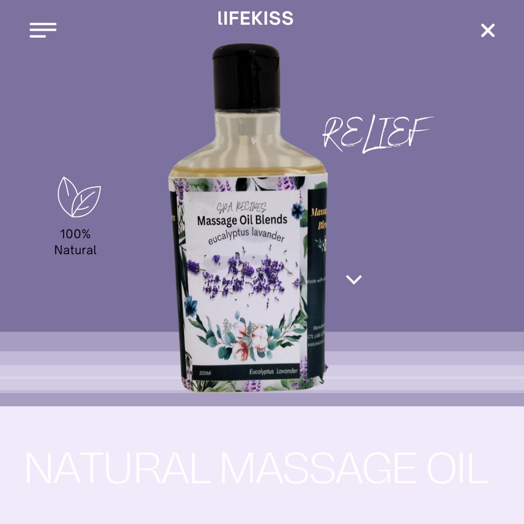 【hot sale】 AROMATHERAPY NATURAL ORGANIC MASSAGE OIL BLENDS RELIEF