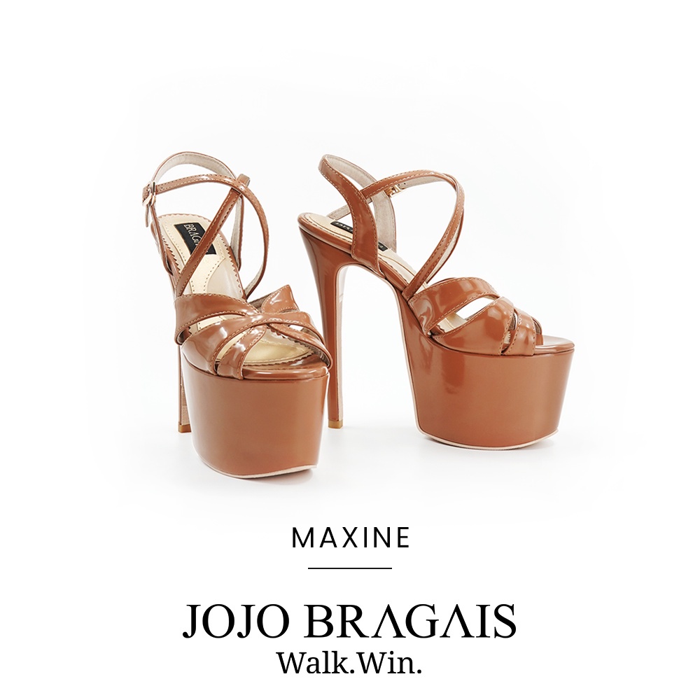 ♞,♘,♙Jojo Bragais Pageant Shoes Maxine Caramel 6.5