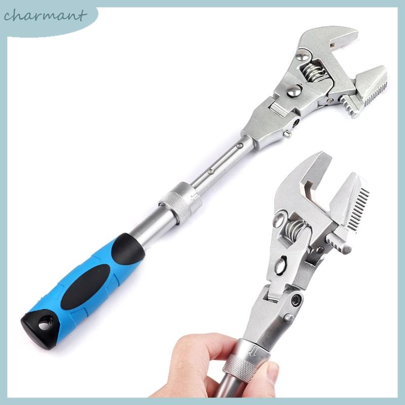 char Durable 5 in 1 Torque Wrench 10-inch Adjustable Ratchet Wrench 180 ...