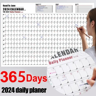 2024 Calendar Yearly Planner 365 Days Schedule Wall Hanging Memo