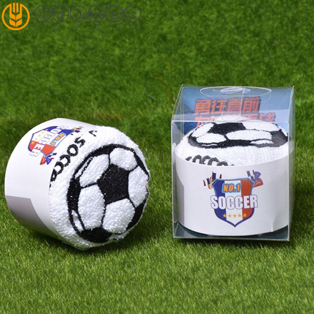 ADAMES White Football Towel, Soccer Ball Towel Soccer Ball Pattern Football Gift Towel, Creative