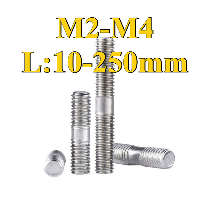 Double End Thread Rod Dual Head Screws Double-Threaded Bar Stud Bolts ...