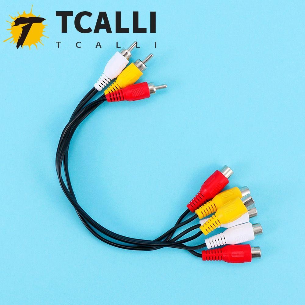 TCALLI AV Adapter Cable Durable 1pcs Audio Cable Connectors 3 RCA Male ...