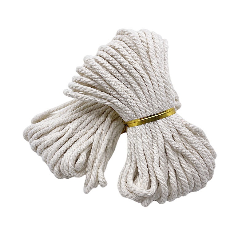 2/3/4/5/6/8/10mm Cotton Macrame Cord Rope String DIY Macrame Twisted ...
