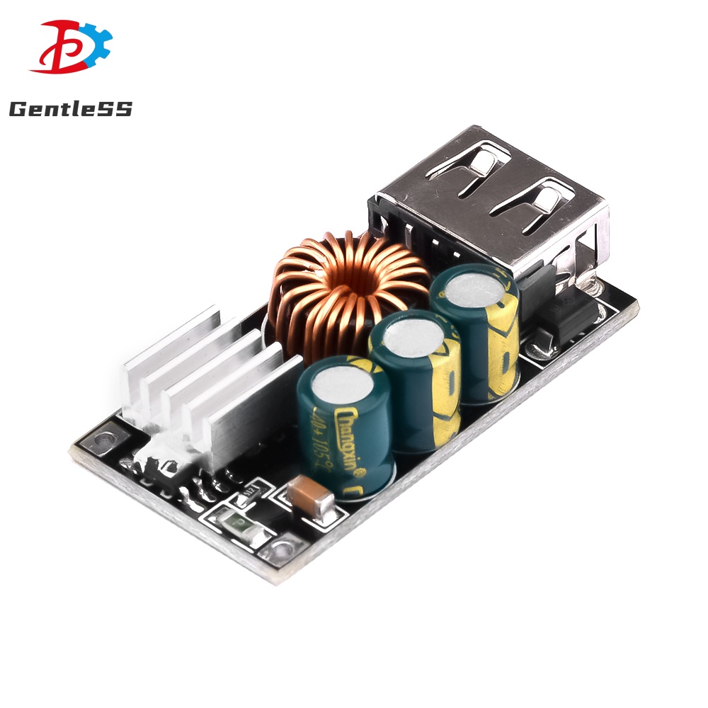 Usb Buck Converter Dc Dc Step Down Module Dc10 30v To 5v Qc 30 Charging Module Volt Transformer 7173