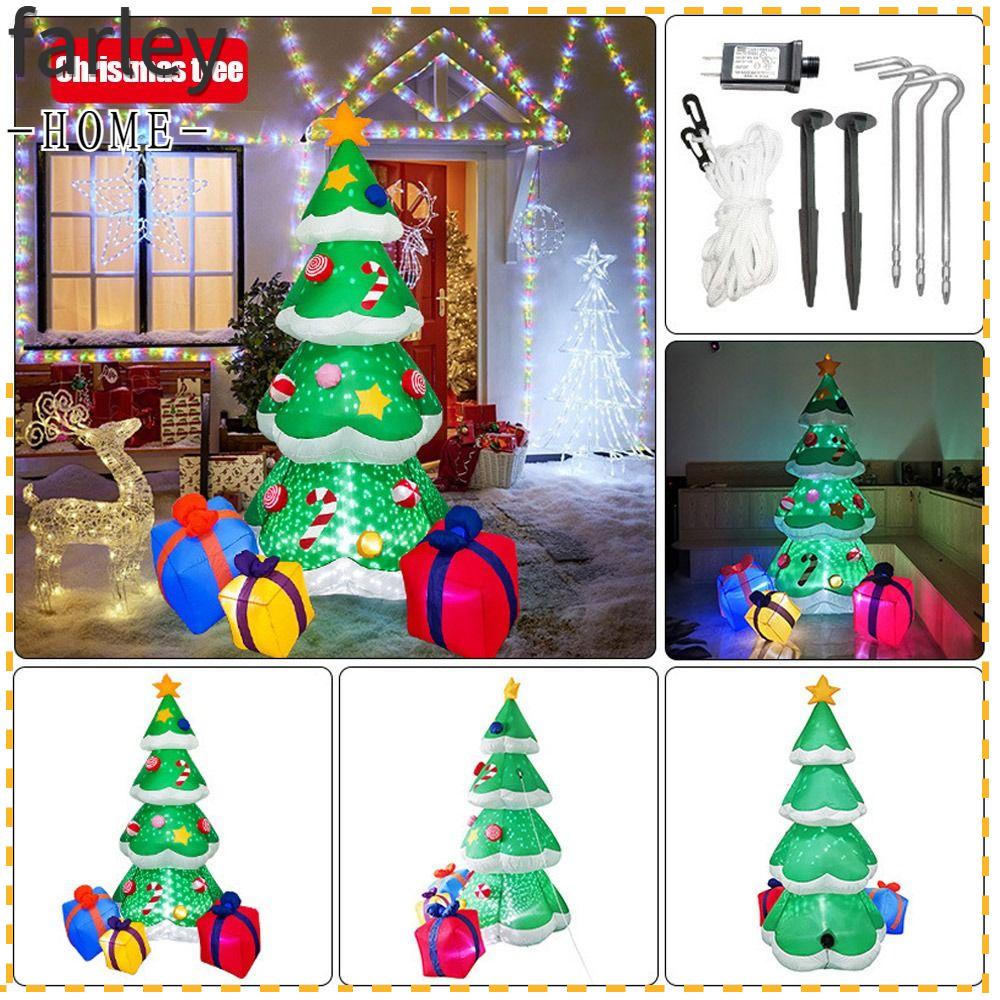 FARLEY Inflatable Christmas Tree, Christmas Outdoor Decorations US/EU