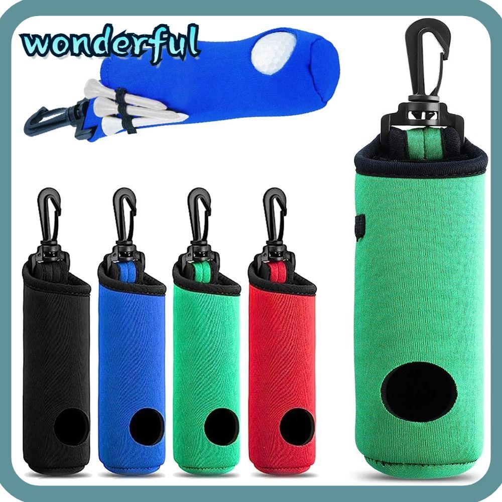 WONDER Golf Ball Bag, With Carabiner Small Golf Tees Storage, Waist