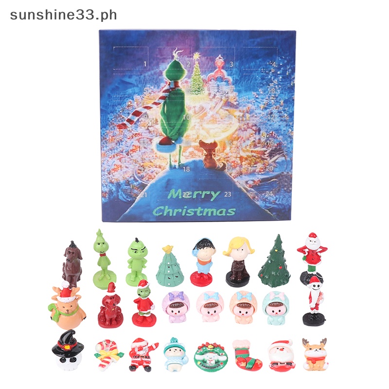 sunshine 24PCS Advent Calendar Christmas Advent Calendar For Kids