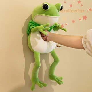 100cm Cute Giant Frog Plush Toy Soft Stuffed Big Eyes Frogs Throw Pillow  Cushion Home Decor Funny Birthday Gift for Kids Friends
