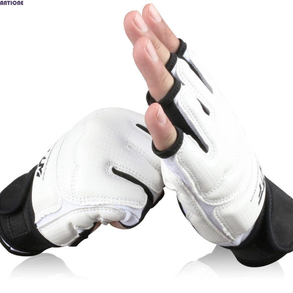 ANTIONE Taekwondo Glove Adult Child Half Finger Fighting Palm Protector ...