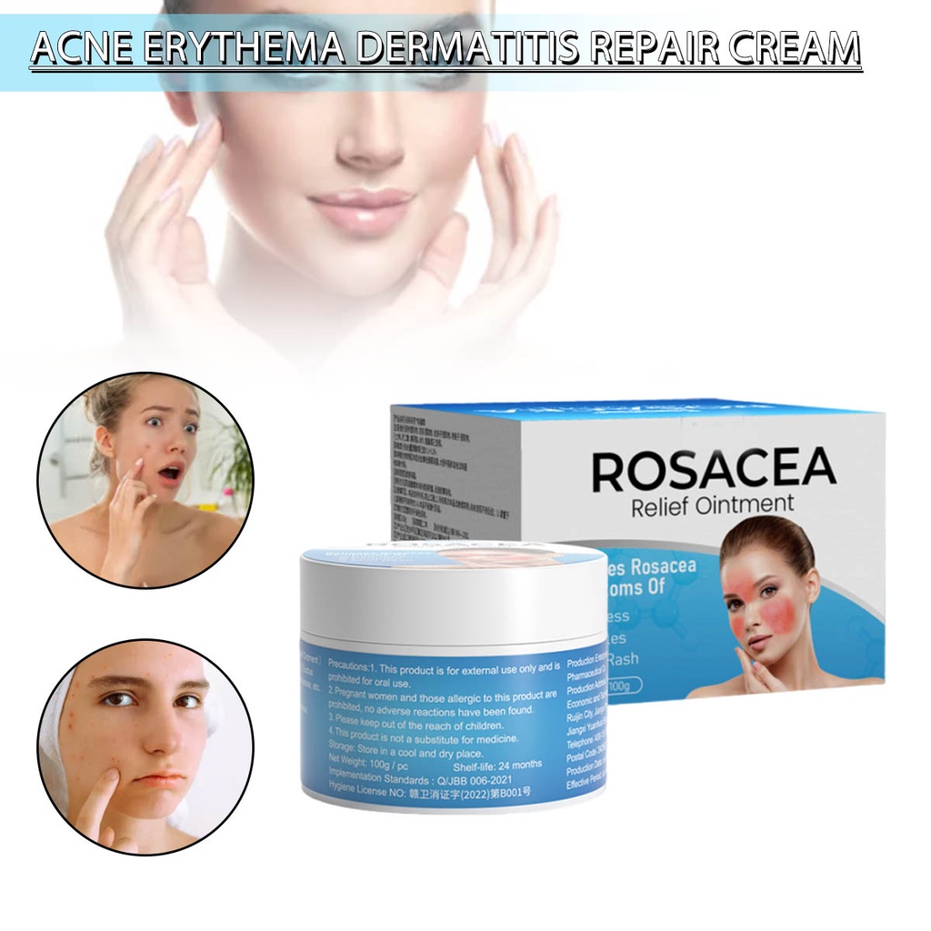 Rosacea Cream Face Redness Relief Facial Rash Lotion for Eczema