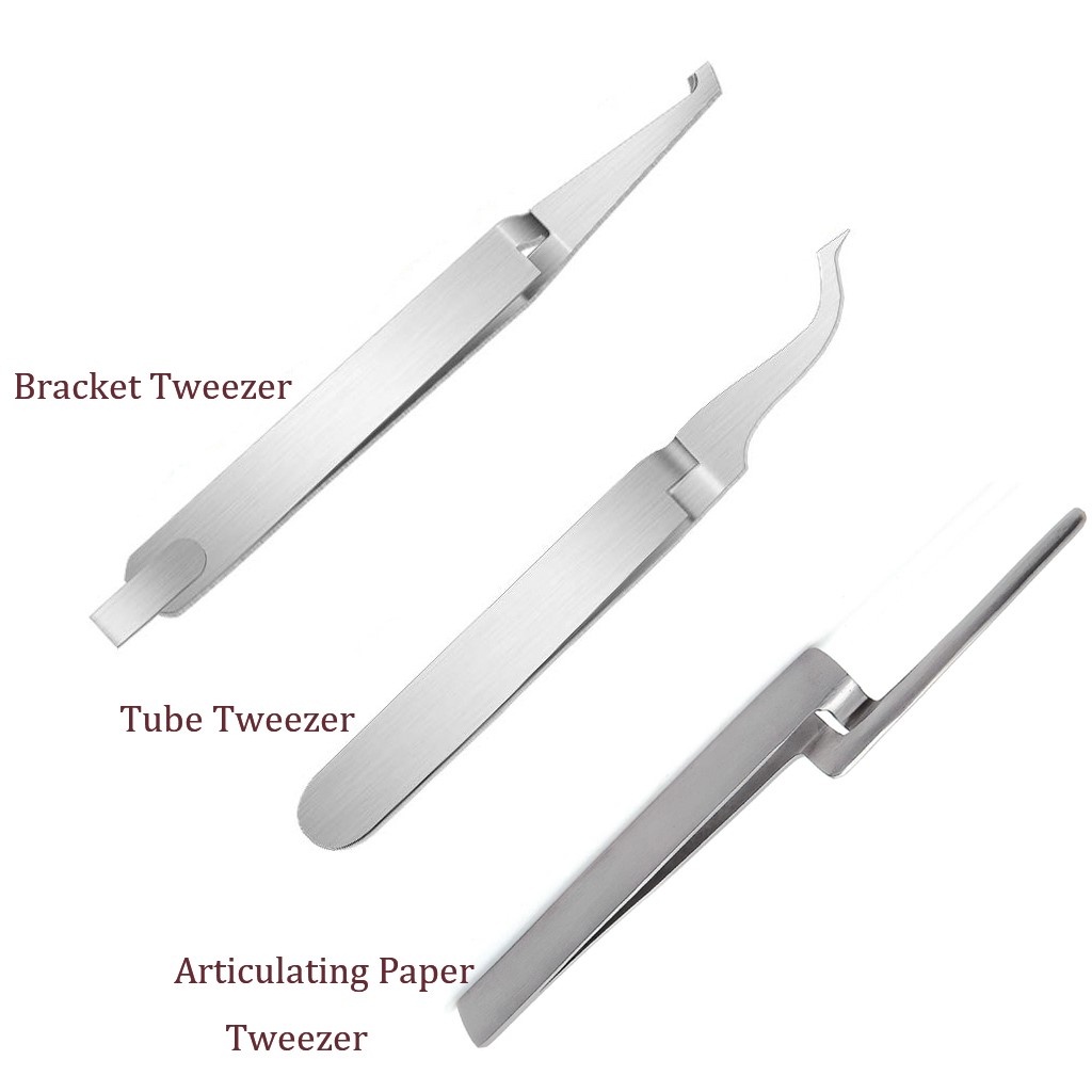 1Pc Dental Bracket Tweezers Remover for Braces Aligner Bonding Buccal
