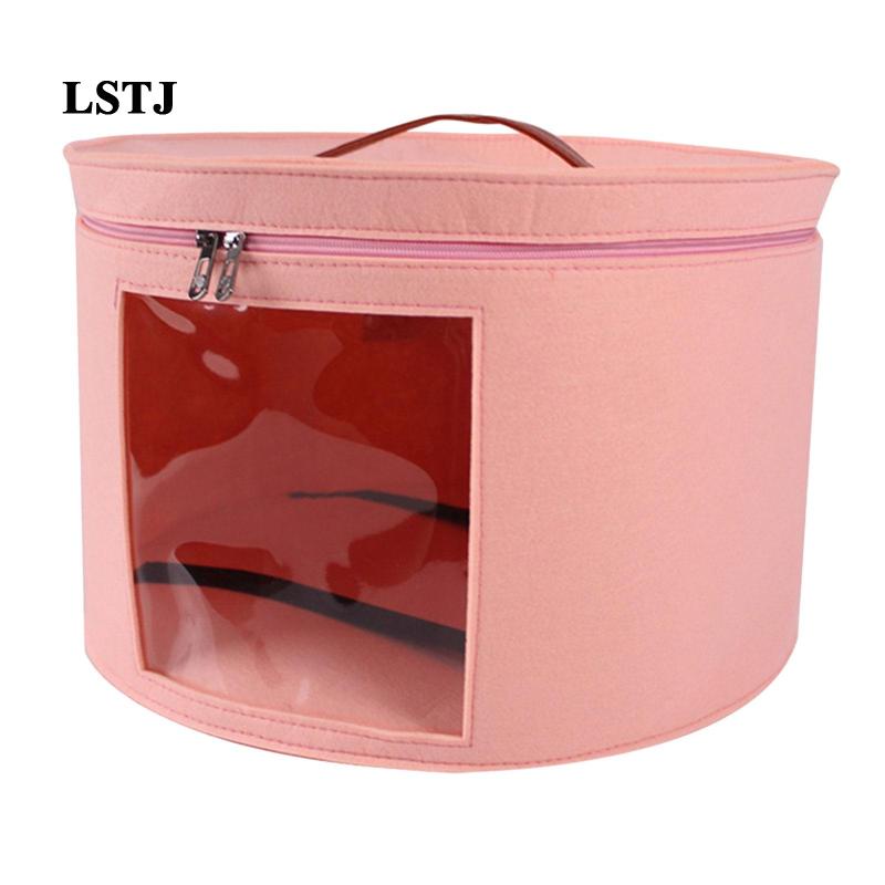 Lstjj Hat Storage Box Hat Box Stackable Storage Bin for Women Men Organizer Bucket Round Caps Boxes for Hats Toy