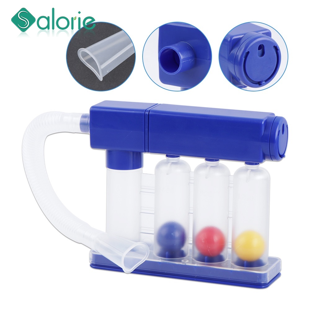 SALORIE Adjustable Capacity (600cc1200cc) Lung Exercise Device