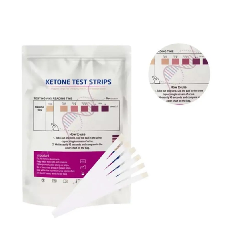 100pcs Urinary Ketone Strips Urine Analysis Keto Strips Healthy Diet