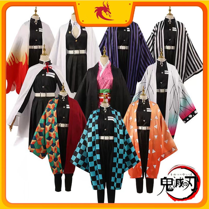 Demon Slayer Cosplay Costume Tanjirou Nezuko Shinobu Halloween clothes ...