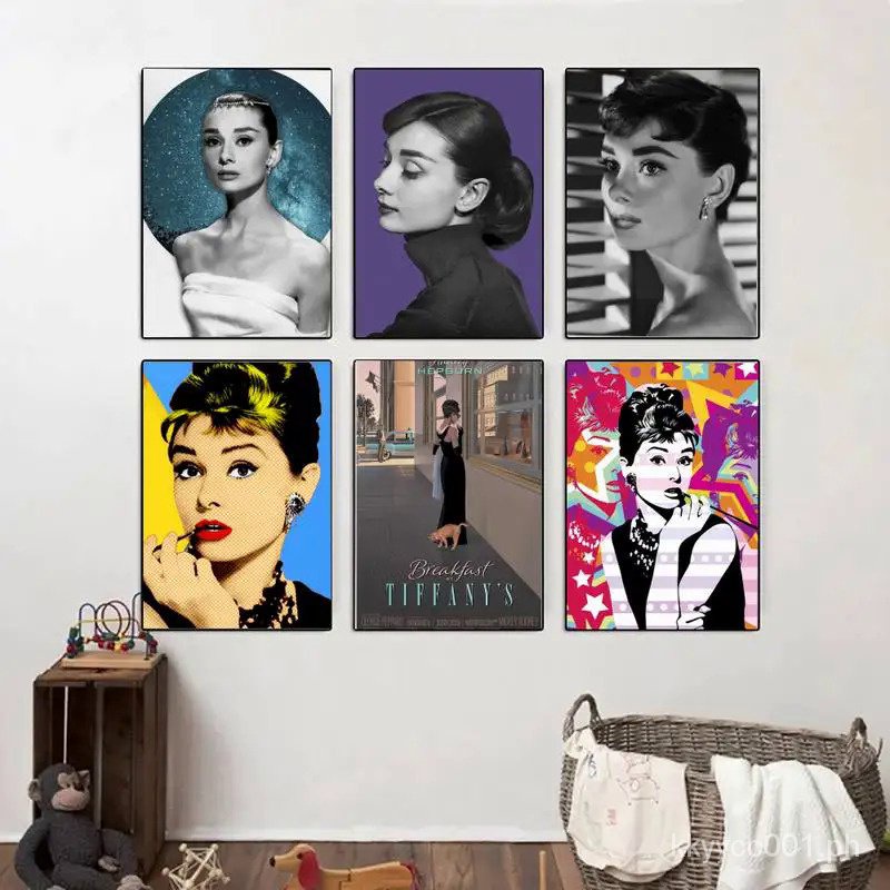 Audrey Hepburn POSTER Posters Kraft Paper Vintage Poster Wall Art ...